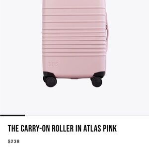 Atlas Pink Beis carry on. Great condition but does not lock.